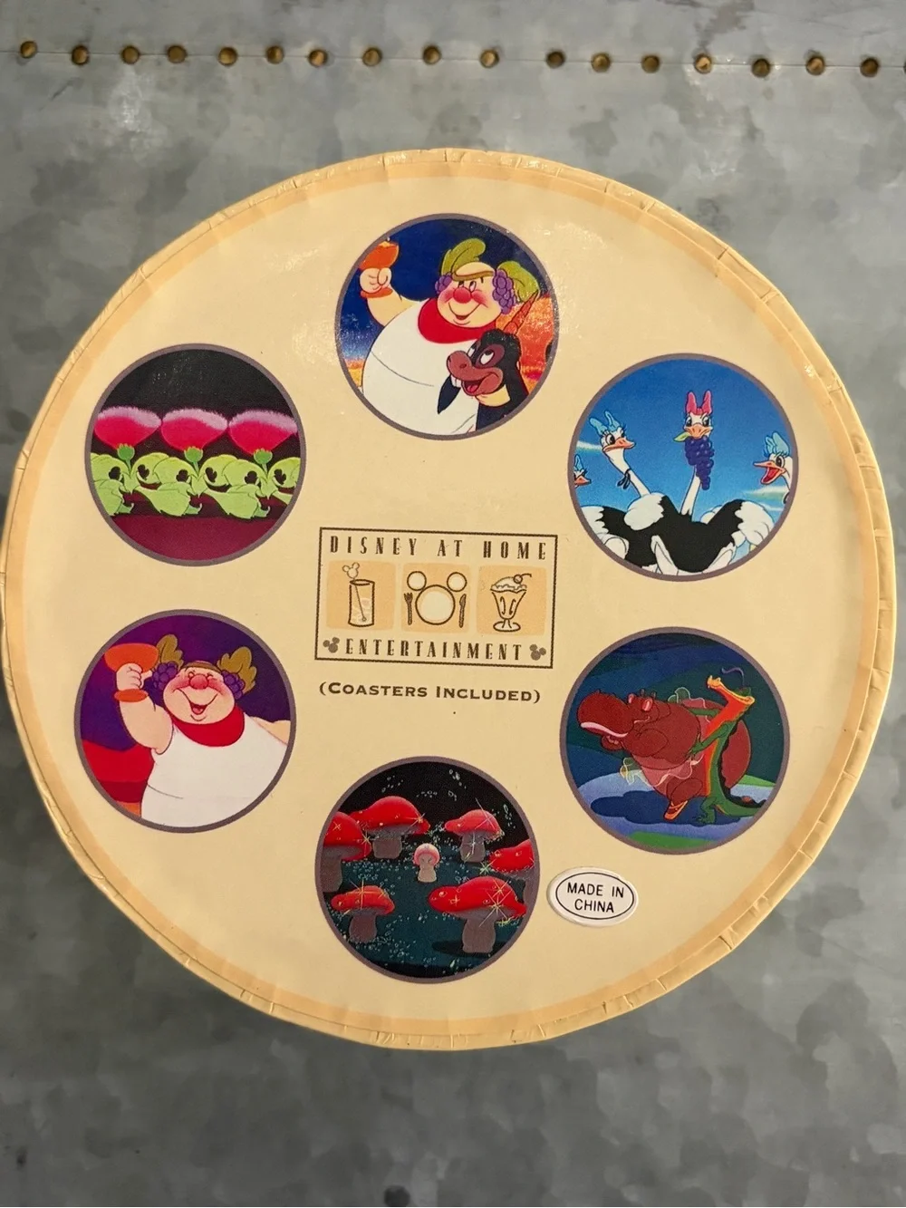 Disney Wine Charms and Coasters Set NIB Fantasia